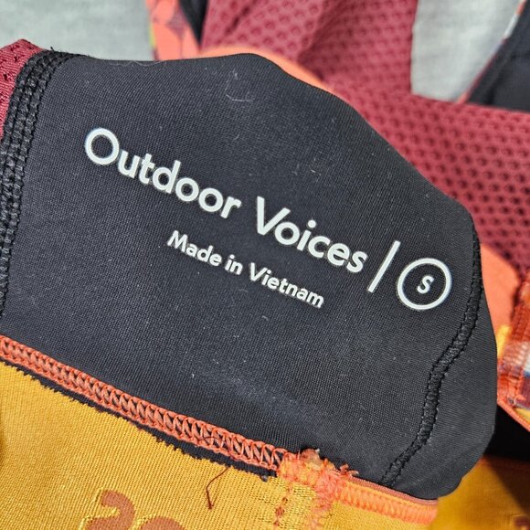 Outdoor Voices Women's Paprika Blooms Floral Sports Bra Size S - Picture 5 of 6